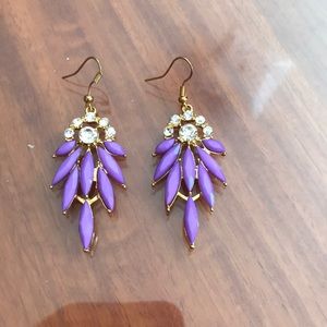 Purple Chandelier Earrings